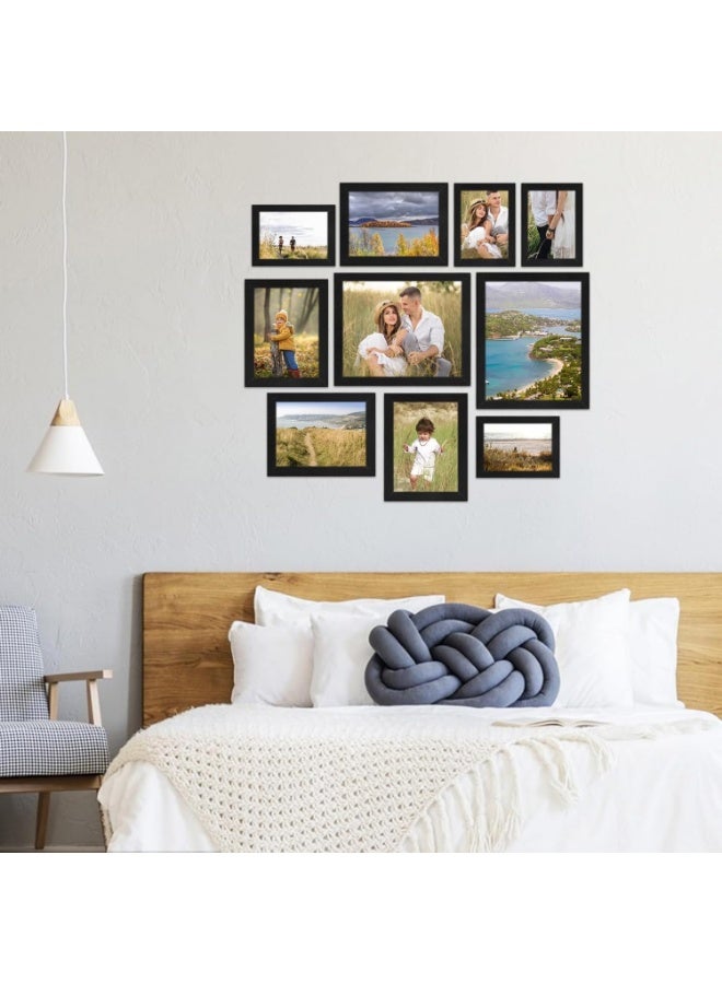 FASHION HOME 10 Packs Picture Frames Collage Wall Decor Gallery Wall Frame Set for Wall Display, Multi Sizes with 2pcs 8x10, 4pcs 5x7 and 4pcs 4x6 Photo Frames for Family Living Room - Image 5